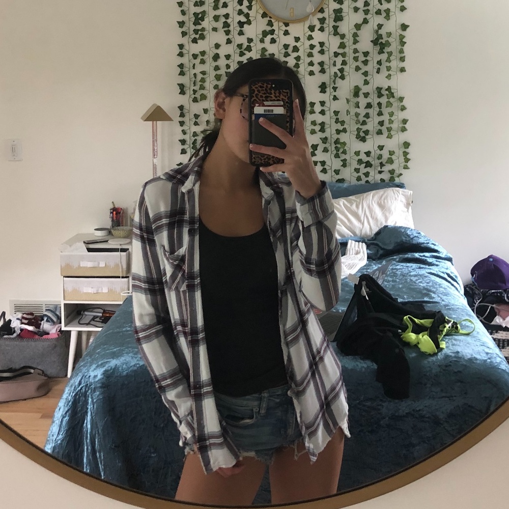 BEACHLUNCHLOUNGE | PLAID LONG SLEEVE SHIRT